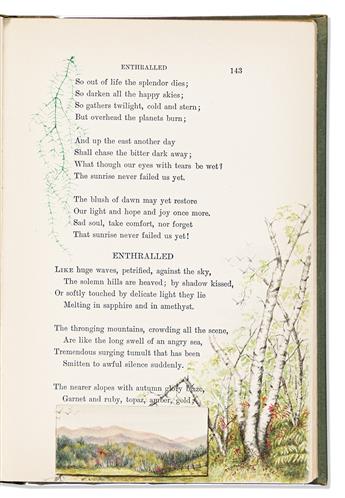 Thaxter, Celia (1835-1894) The Poems of Celia Thaxter, Embellished with Original Watercolors by Louisa C. Richardson.